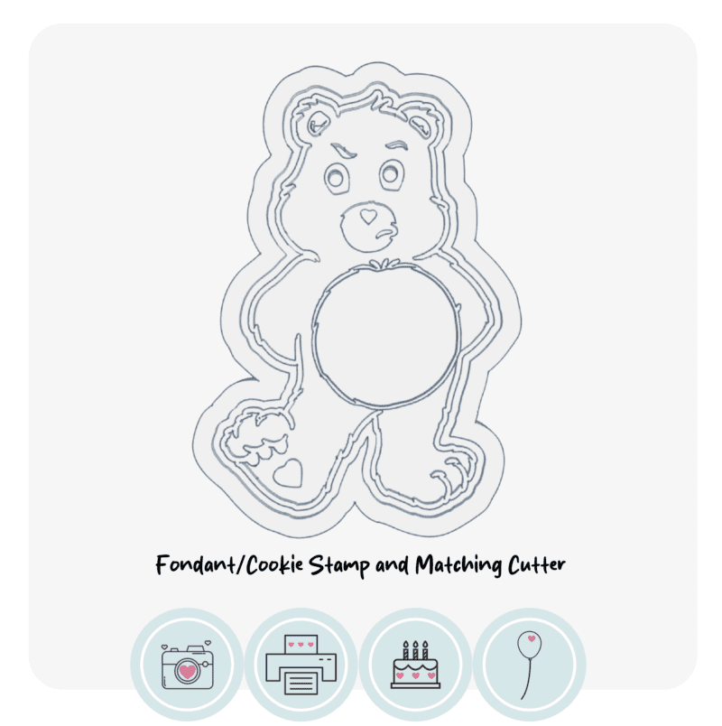 Care Bears Style Fondant Cookie Stamp and Cutter - Image 2